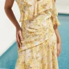 Summer Blossoms Maxi Dress Yellow