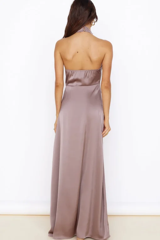 Summer Delight Maxi Dress Brown