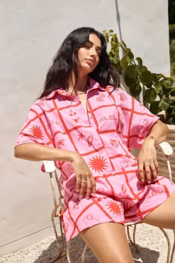Summer Essentials Romper Pink