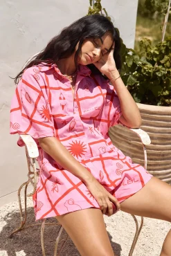 Summer Essentials Romper Pink