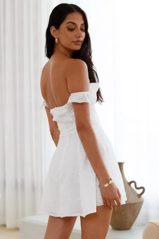 Summer Halo White Mini Dress