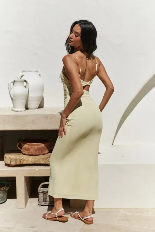 Summer Nomad Midi Dress Yellow