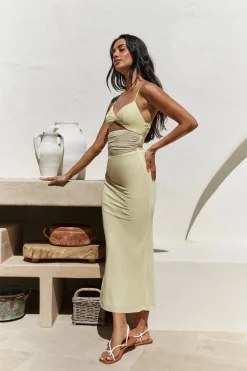 Summer Nomad Midi Dress Yellow