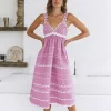 Summer Soirée Midi Dress Pink