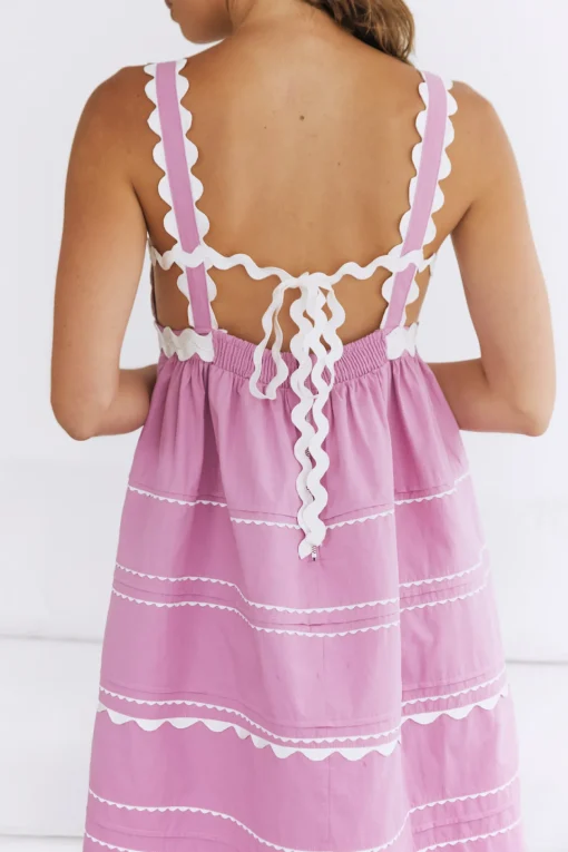 Summer Soirée Midi Dress Pink