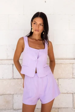 Summer Spell Short Purple