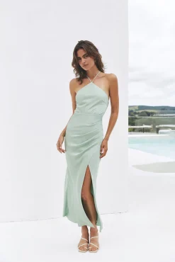 Summer's Embrace Midi Dress Sage