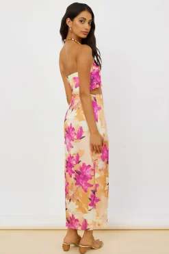 Sun On My Shoulder Crop Top Floral