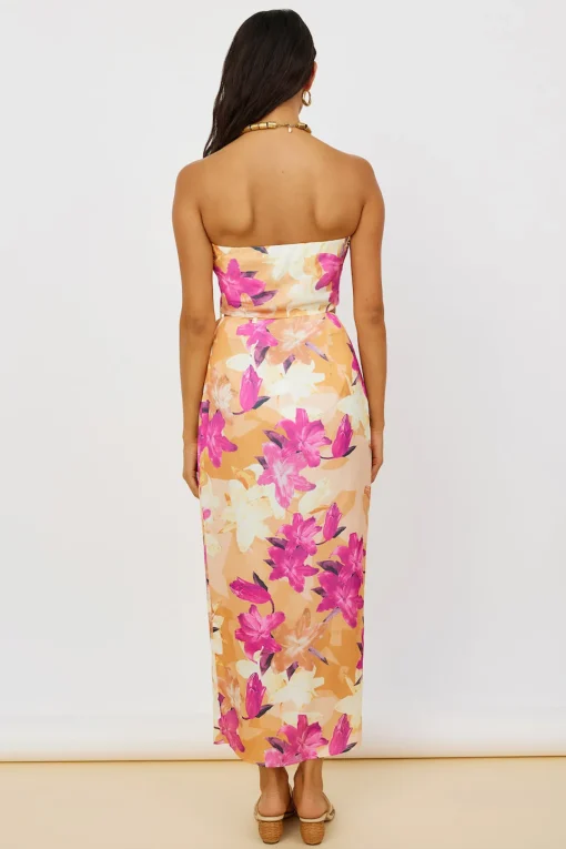 Sun On My Shoulder Crop Top Floral