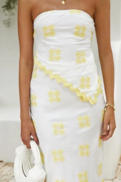 Sunbeam Desire Strapless Top Yellow