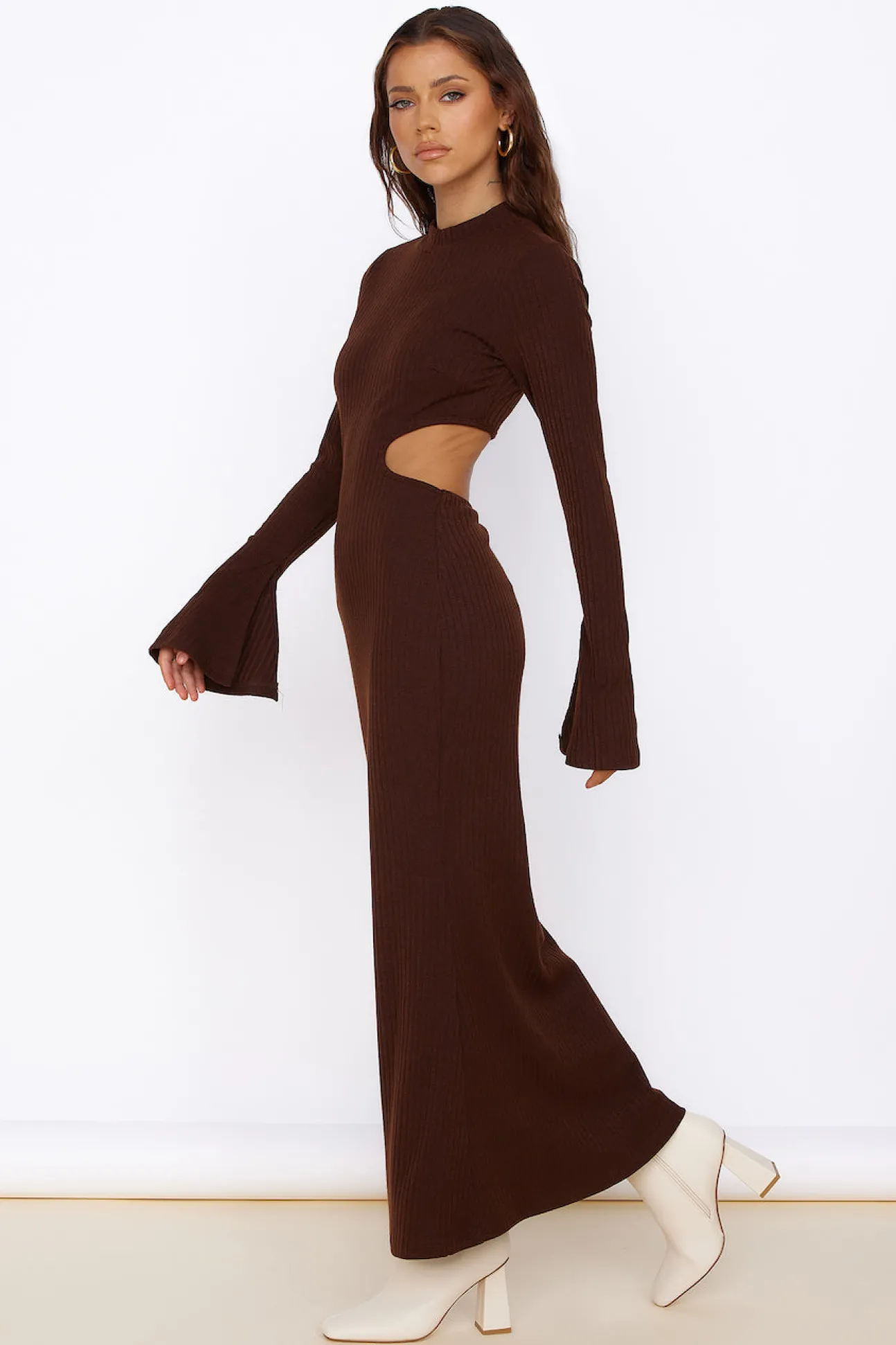 Sun-kissed Feeling Maxi Dress Brown