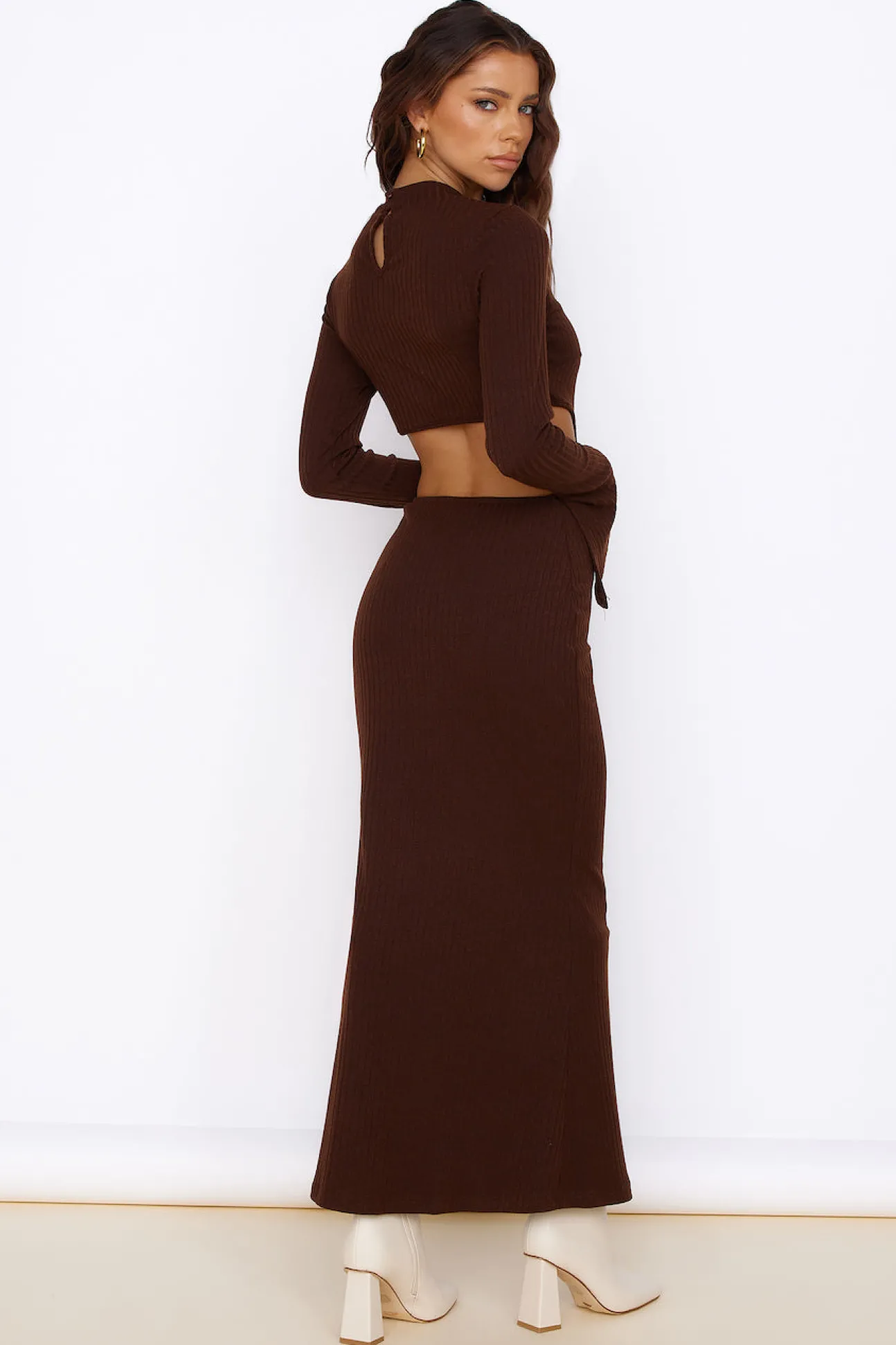 Sun-kissed Feeling Maxi Dress Brown