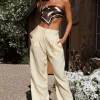 Sunny Memories Linen Pants Yellow