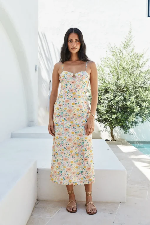 Sunset Promises Midi Dress Orange