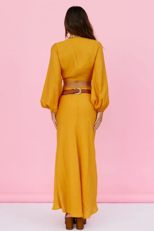 Sweet Aurelia Maxi Skirt Orange