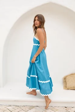 Sweet Devotion Maxi Dress Blue