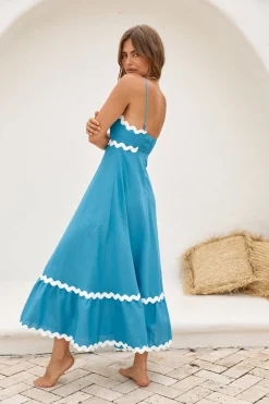 Sweet Devotion Maxi Dress Blue