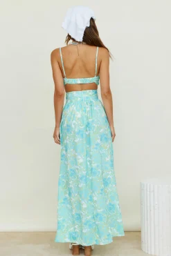 Sweet Morning Dew Crop Top Blue