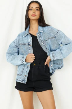Sweet Victory Denim Jacket Blue
