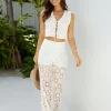 Sylvie Crochet Set Cream