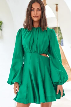Symbols Of Nature Dress Green