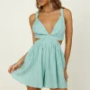 Take Me Out Romper Sage