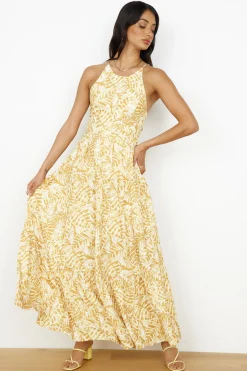 Take You Home Maxi Dress Yellow