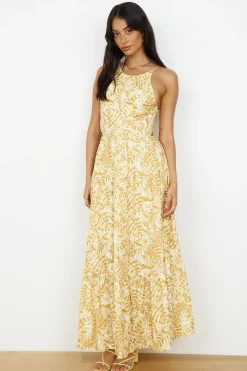 Take You Home Maxi Dress Yellow