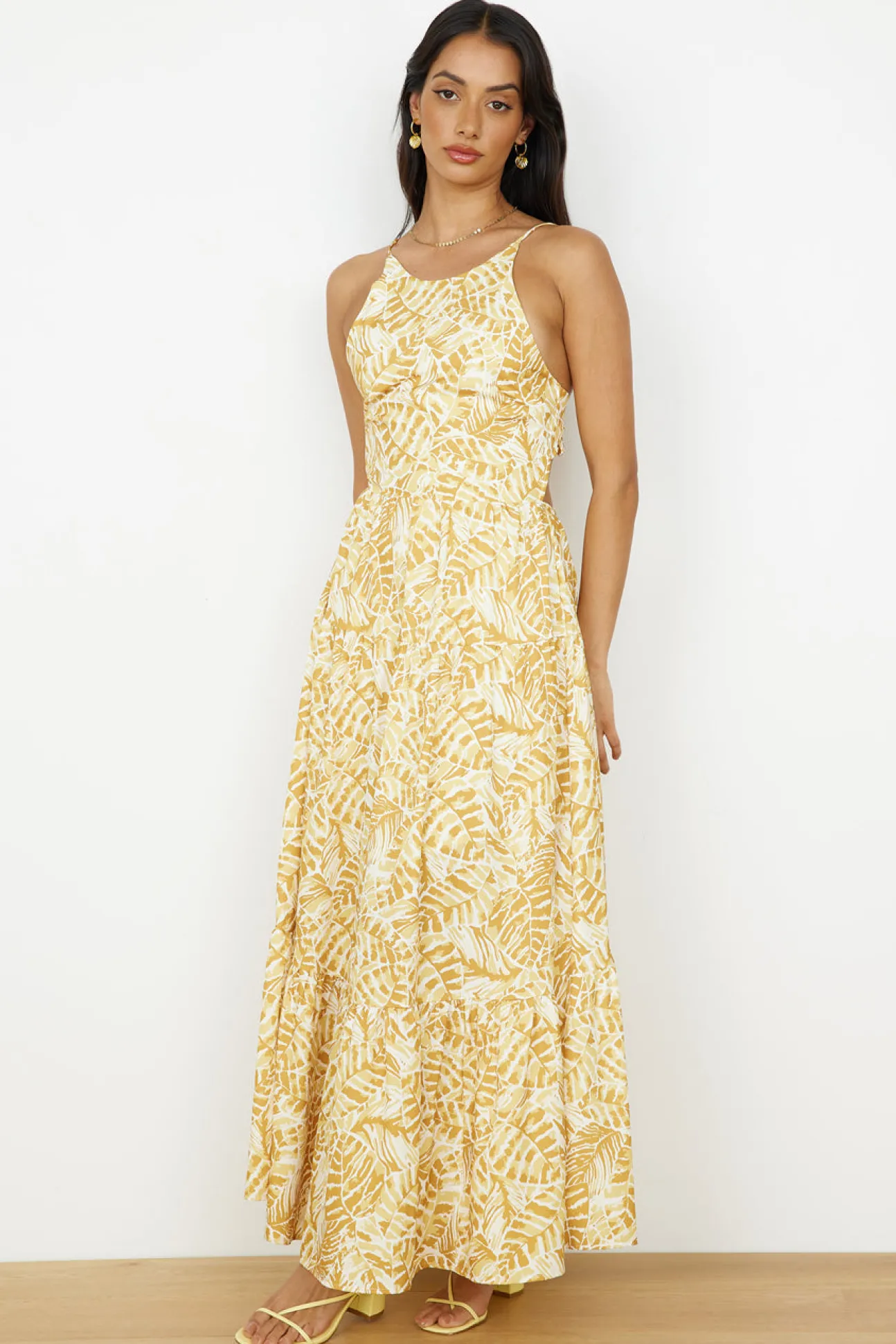 Take You Home Maxi Dress Yellow