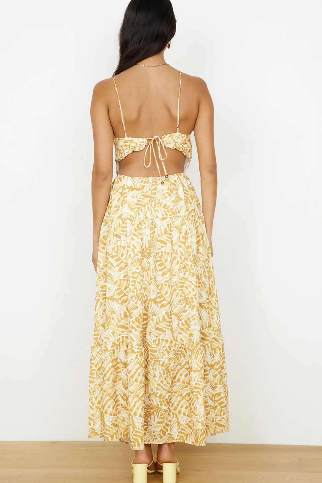 Take You Home Maxi Dress Yellow