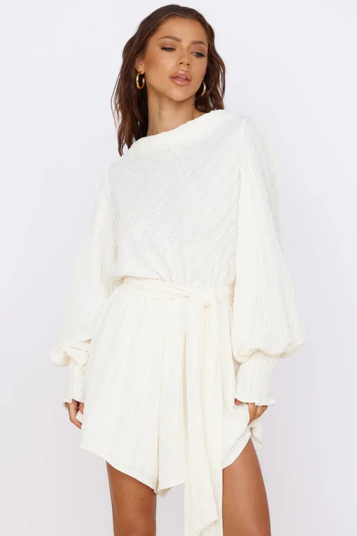 The Last Time Playsuit Cream
