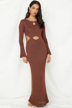 The One That Got Away Maxi Dress Brown