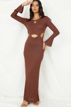 The One That Got Away Maxi Dress Brown