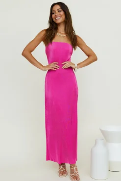 Thinking Of Dusk Maxi Dress Pink