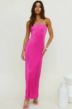 Thinking Of Dusk Maxi Dress Pink