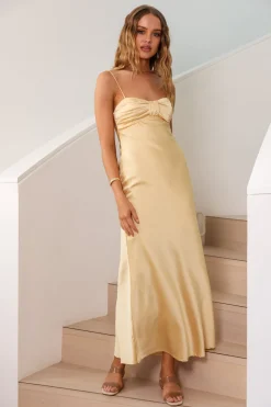 Traveling To Places Maxi Dress Yellow