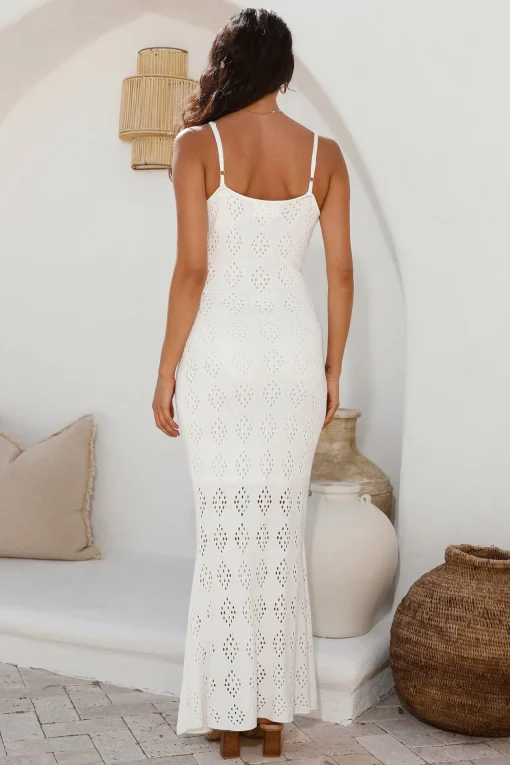 Tuning In Maxi Dress White