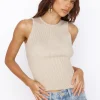 Uplift Your Mind Crop Top Beige