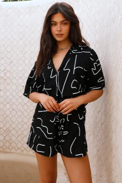 Vibrant Sunrise Set Black