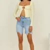 Vice Versa Crop Top Yellow