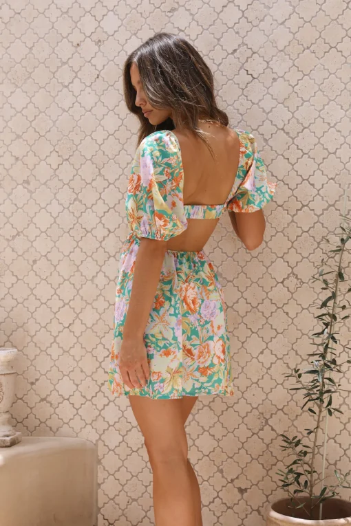Voices Around You Dress Green