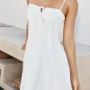 Wanderer's Wish Mini Dress Cream