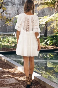 Wave After Wave Dress White