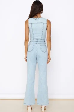 Wherever I Go Jumpsuit Blue Denim