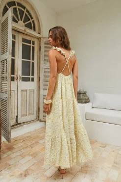Willow Bloom Maxi Dress Yellow
