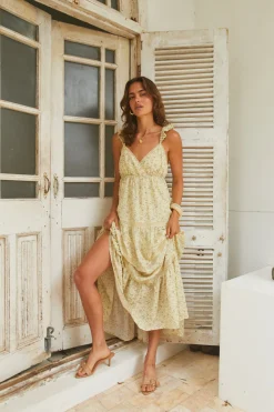 Willow Bloom Maxi Dress Yellow