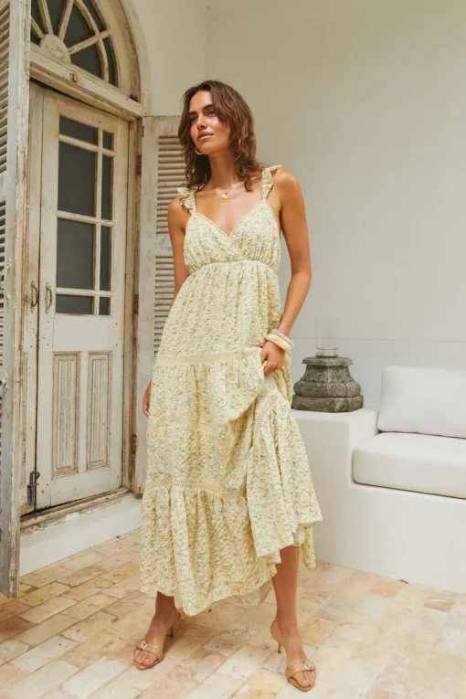 Willow Bloom Maxi Dress Yellow