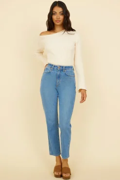 WRANGLER Drew Mom Jean Blue Revival