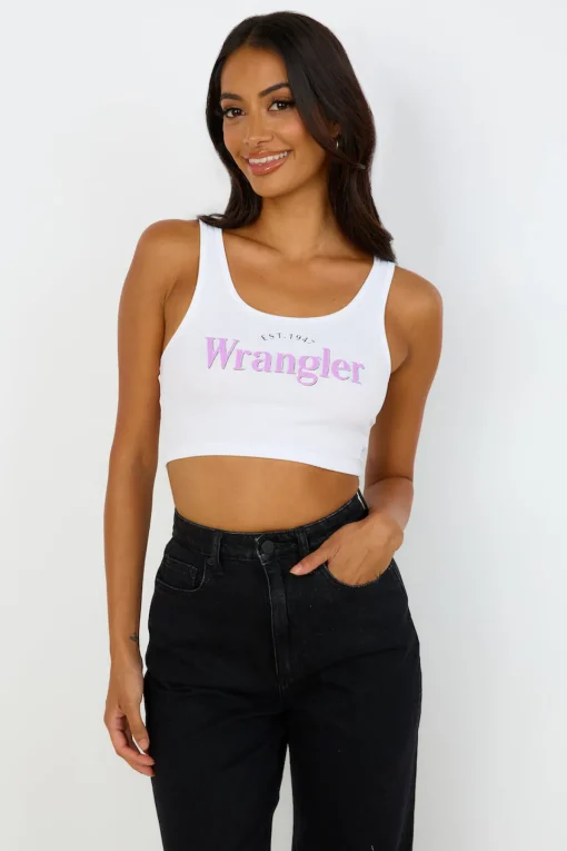 WRANGLER The Reaction Tank White Lilac