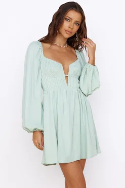 You Are My World Dress Sage
